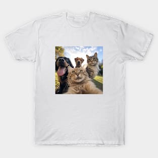 Cats and Dogs Wifie T-Shirt